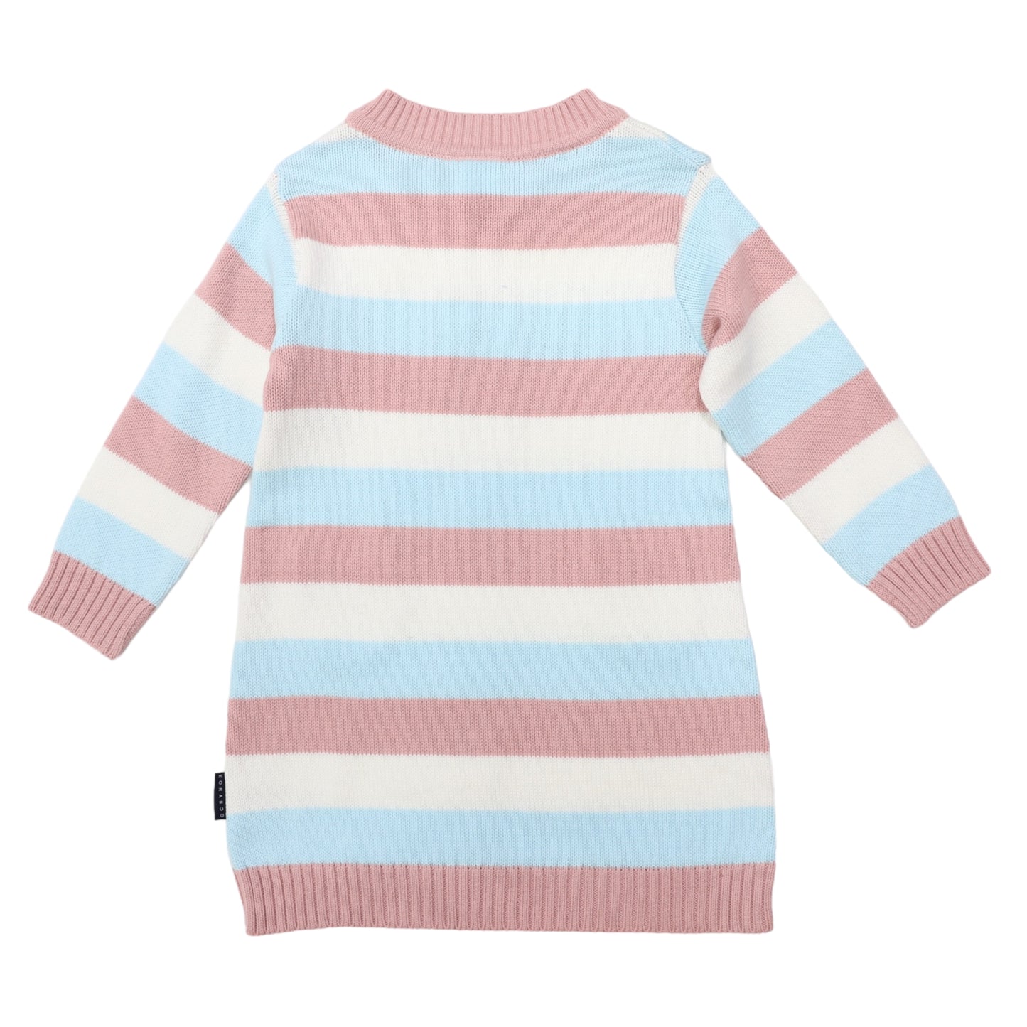 Korango | A-Line Striped Knit Dress | Blue Stripe