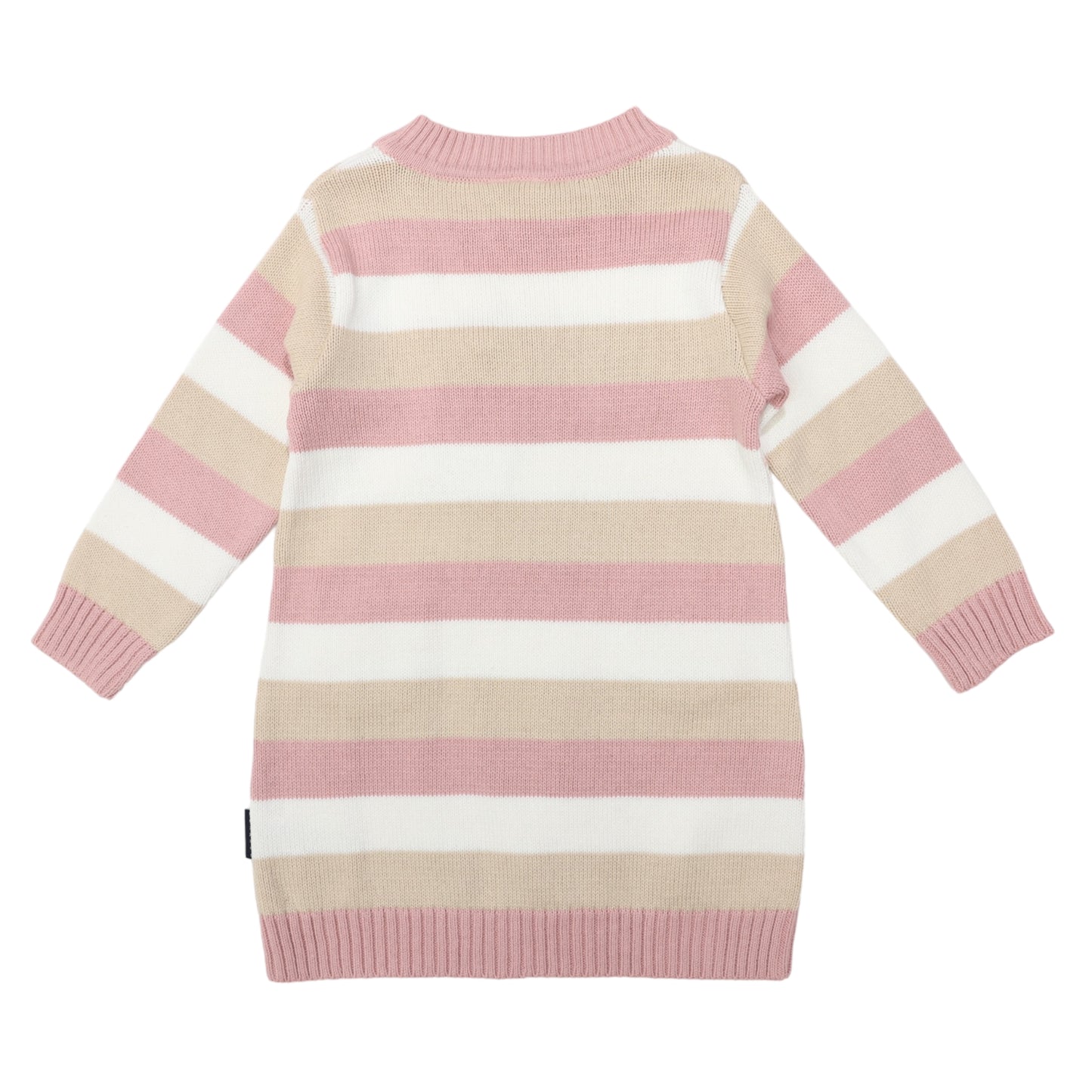 Korango | A-Line Striped Knit Dress | Tapioca Stripe