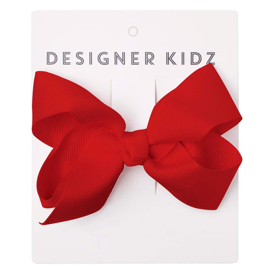 Designer Kidz | Bow Hair Clip - Red