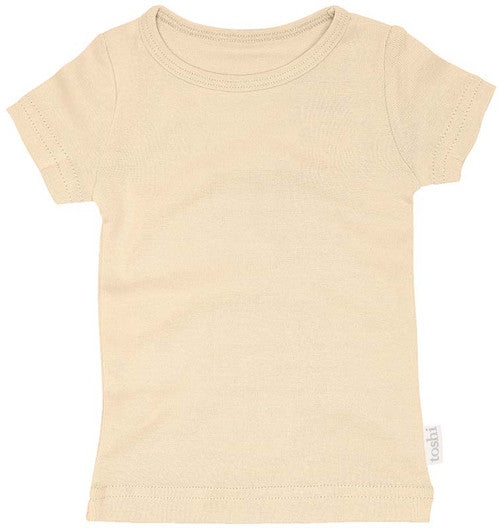 Toshi | Dreamtime Organic Tee Short Sleeve | Almond | Size 2