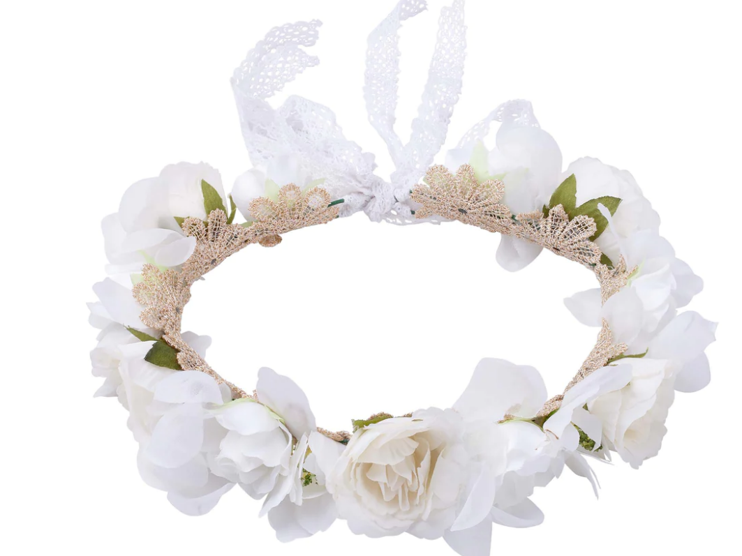 Designer Kidz | Juliette Flower Crown - Ivory