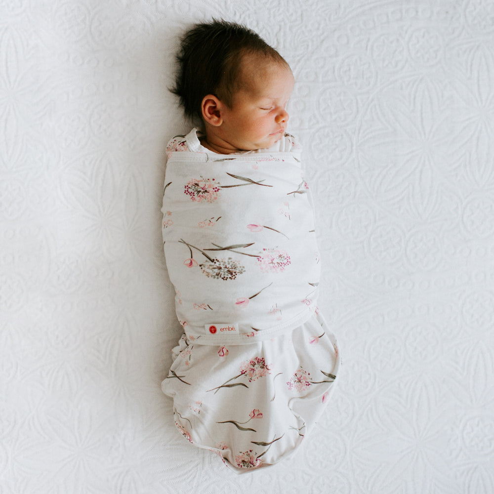 Embe Starter 2-way Swaddle - Clustered Flowers