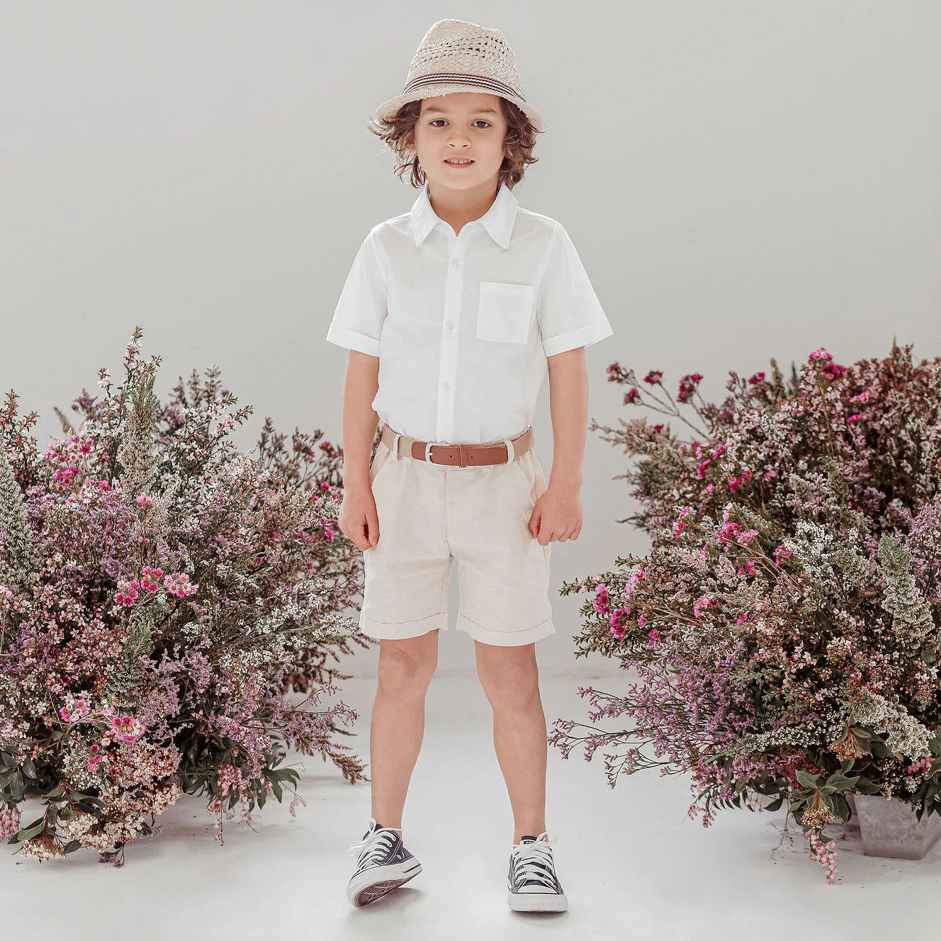 Designer Kidz | Jackson Short Sleeved Formal Shirt | White