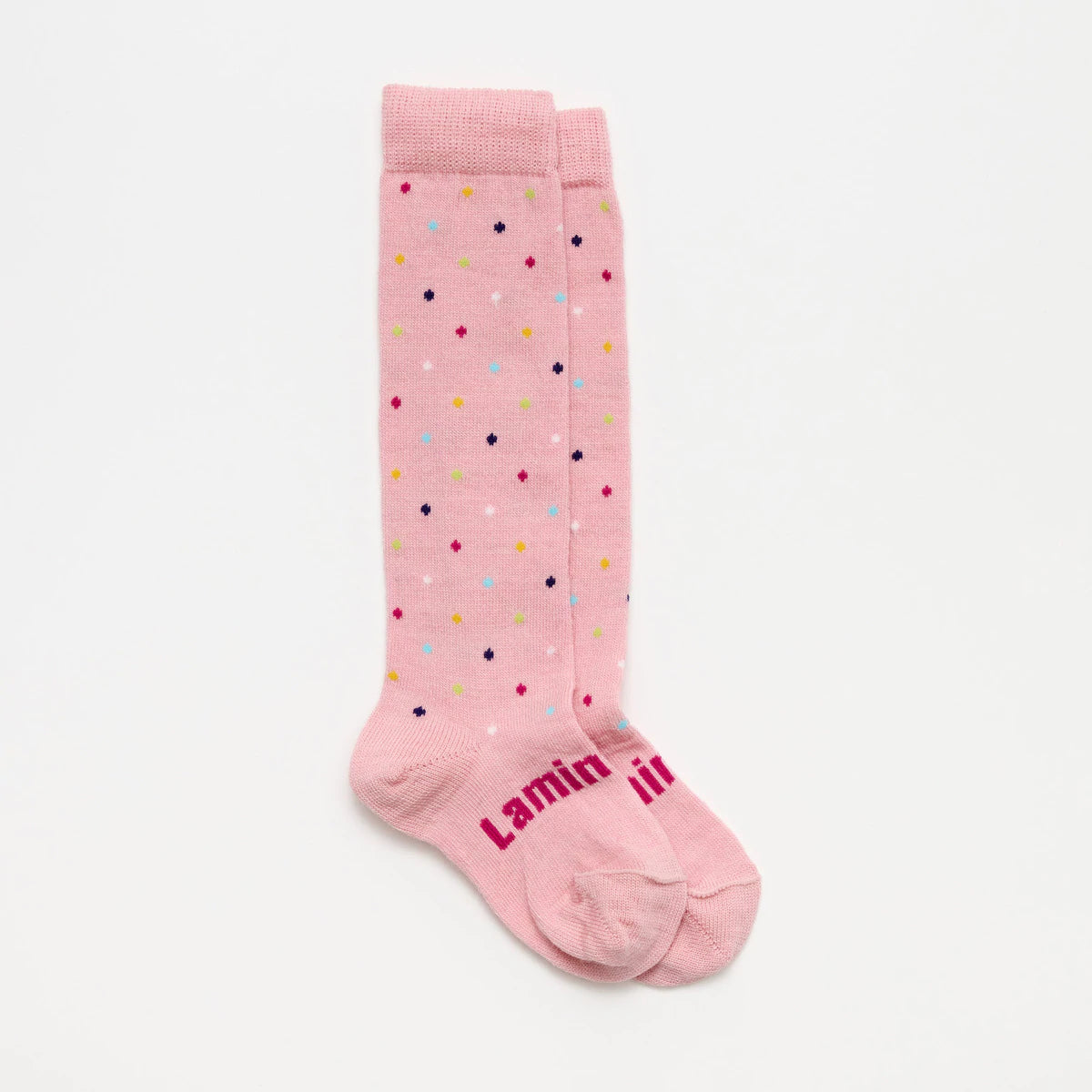 Merino Wool Crew Socks | Knee High Socks | Hundreds and Thousands | Size 4-6Y