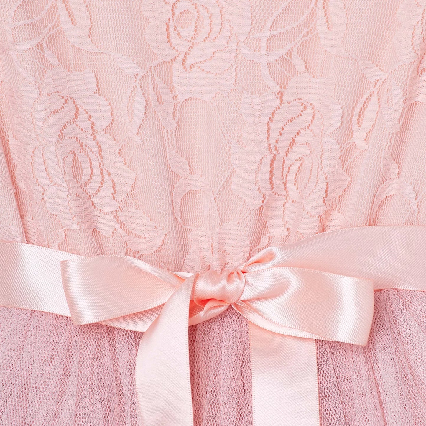 Designer Kidz | Libby Lace Short Sleeved Tutu Dress | Tea Rose Size 10