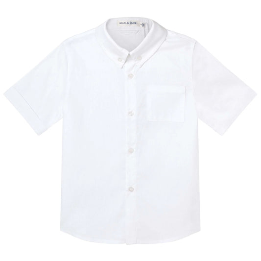 Designer Kidz | Jackson Short Sleeved Formal Shirt | White