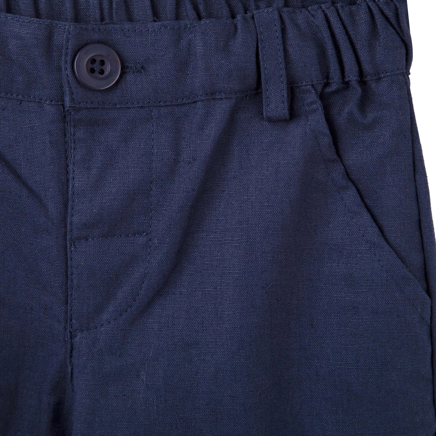 Designer Kidz | Finley Linen Pants | Navy