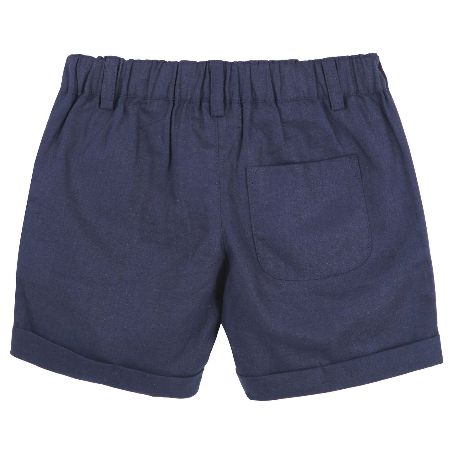 Designer Kidz | Finley Linen Shorts | Navy