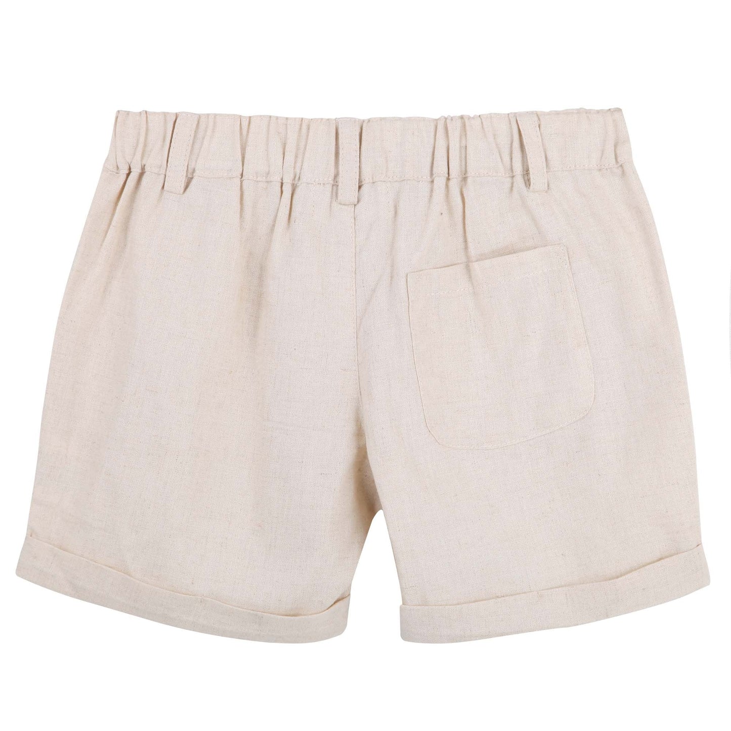 Designer Kidz | Finley Linen Shorts | Sand