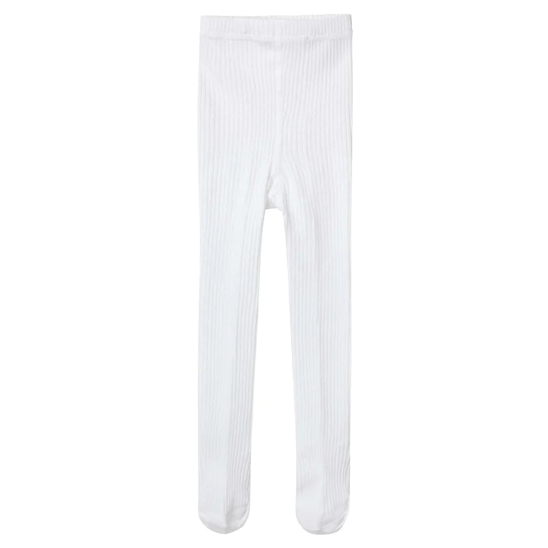 Designer Kidz | Rib Tights 5-10 Years | White