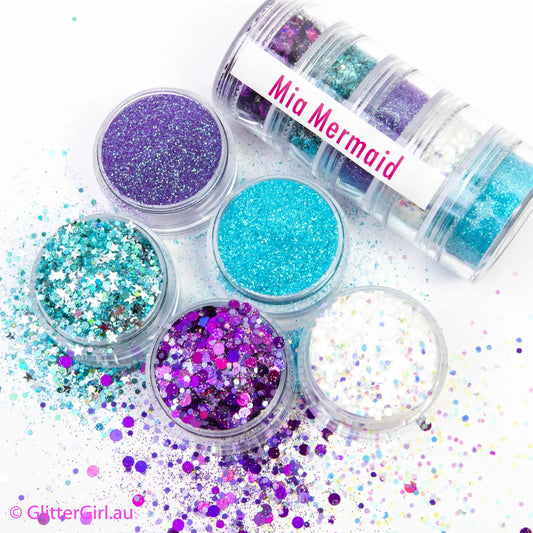 Glitter Girl | Glitter | Mia Mermaid Collection | 5 Glitter Colours