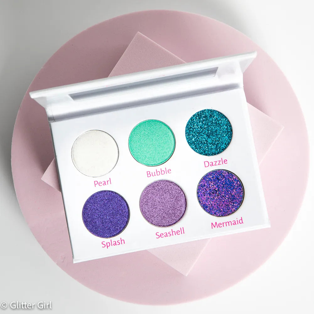 Glitter Girl | Mia Mermaid Mini Palette | Kids Makeup Eyeshadow 6 Colours