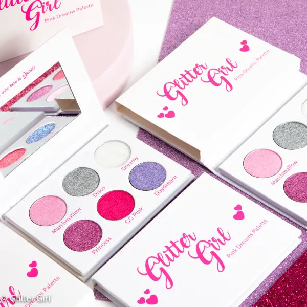 Glitter Girl | Pink Dreams Mini Palette | Kids Makeup Eyeshadow 6 Colours