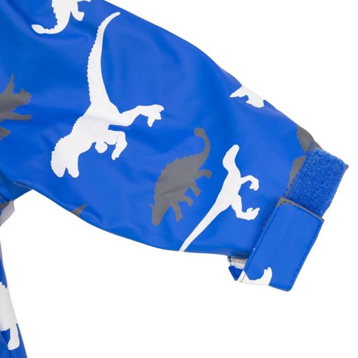 Korango Rainwear | Dinosaur Colour Change Rainsuit | Victoria Blue | Size 3-4Y