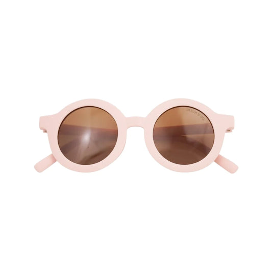 Grech and Co | New Round Sunglasses | Blush Bloom | Bendable and Polarised