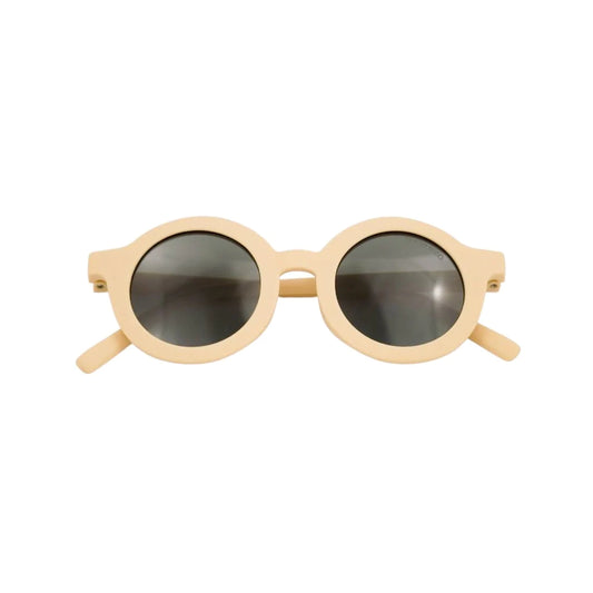Grech and Co | New Round Sunglasses | Oat | Bendable and Polarised