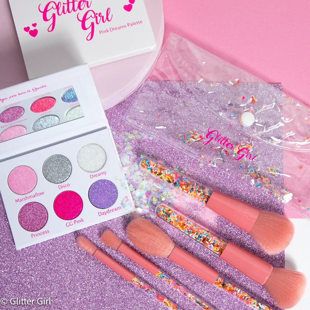 Glitter Girl | The Original Unicorn Sprinkle Makeup Brush Set