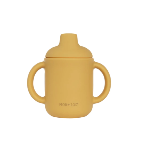 Mod and Tod | Silicone Sippy Cup | Mustard