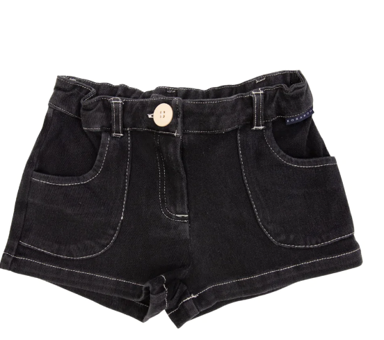 Korango | Girl Denim Knit Short Charcoal – The Little Rainbow Company ...