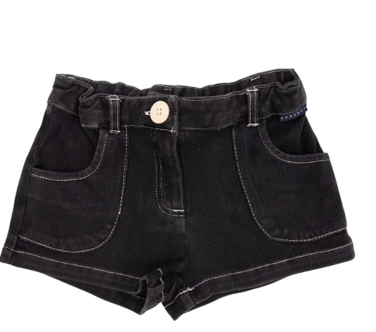 Korango  |  Girl Denim Knit Short Charcoal