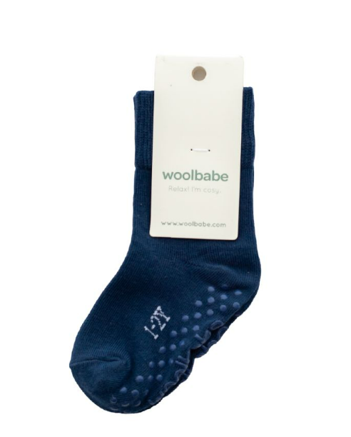 Woolbabe | Sleepy Socks | Midnight| 3-12M