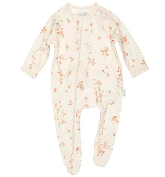 Toshi | Onesie Long Sleeve Classic | Songbirds | Size 1Y