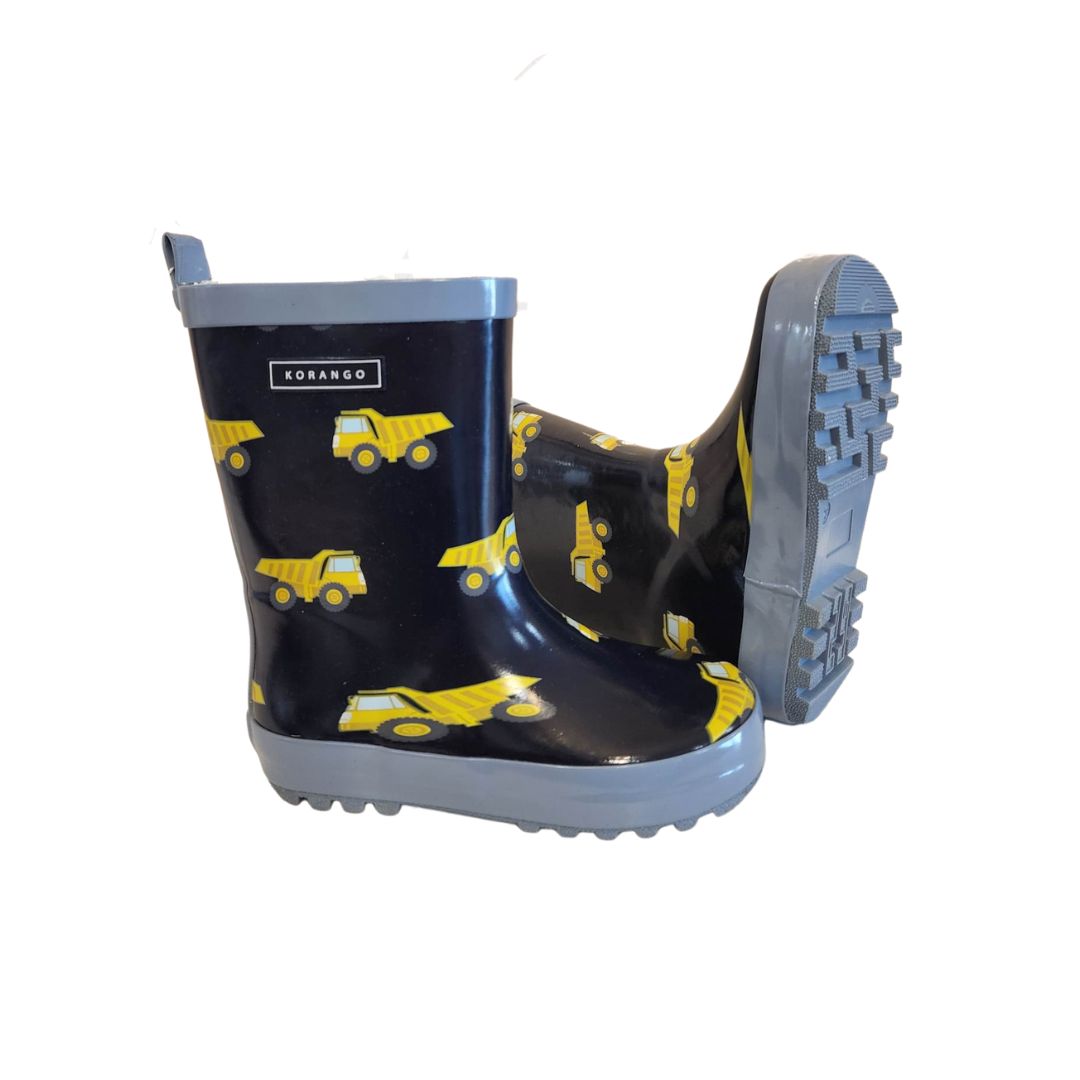 Korango | Truck Rainwear Gumboot | Navy/ Cyber Yellow