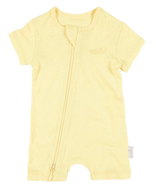 Toshi | Dreamtime Organic Onesie Short Sleeve | Buttercup