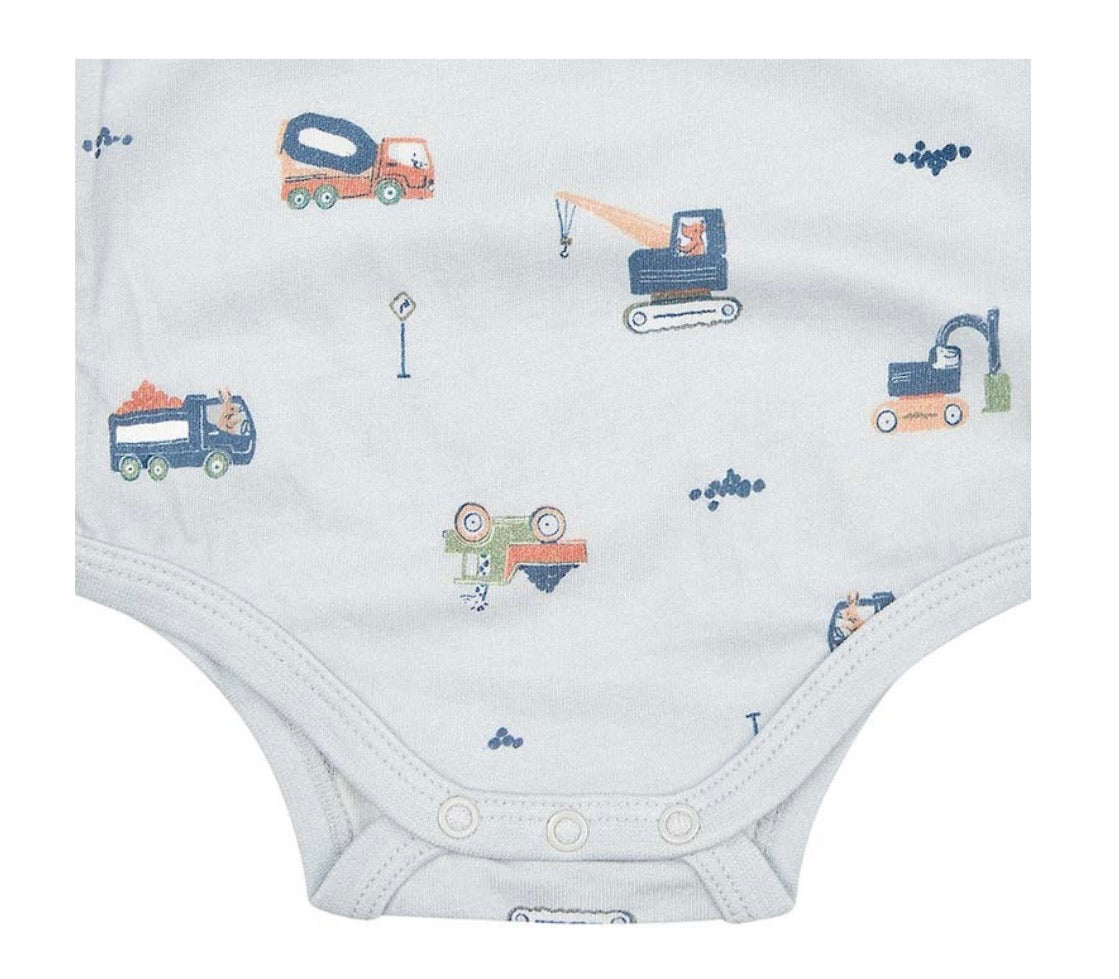 Toshi | Organic Onesie Singlet Little Diggers | Size 0000 Newborn