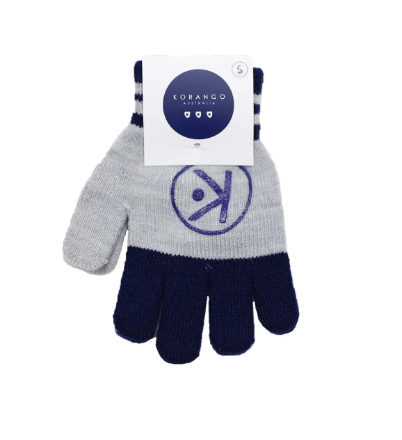 Korango | Essential Gloves | Navy & Grey 6-12M