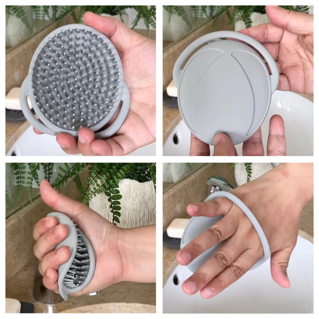 Haakaa | Silicone Shampoo Brush | Grey