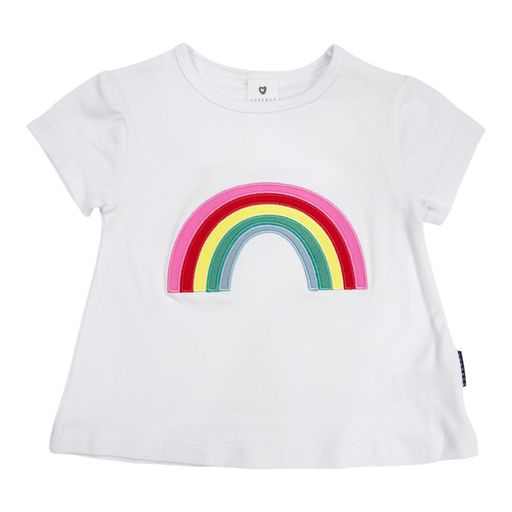 Korango | Rainbow Swing Top | White